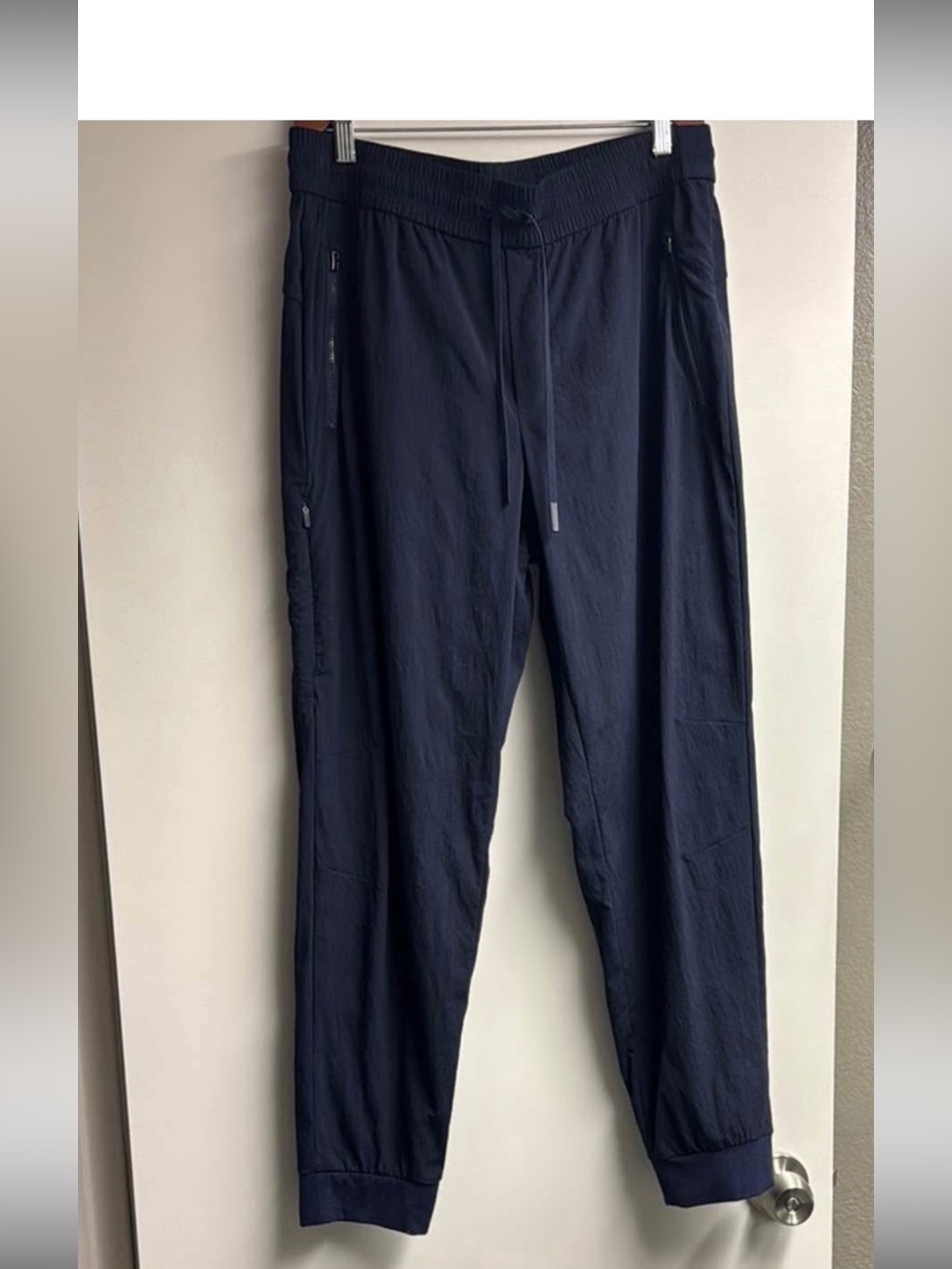 Athleta Trekkie Relaxed Mid Rise Jogger Navy Blue Size Small